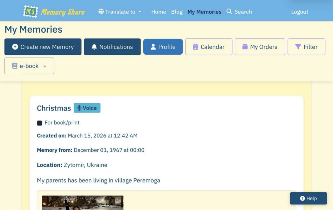 Creating Memoirs is now easy!