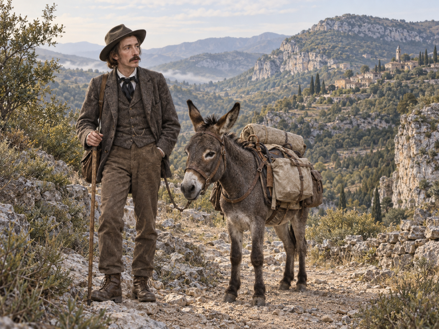 Robert Louis Stevenson and the Donkey Who Would Not Hurry